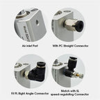SDA Compact Cylinder SDA32 SDA40 SDA50 SDA63 SDA80 Stroke 10/20/30/40 Double Acting Pneumatic Piston Cylinder(Stroke 80mm,Bore 63mm)