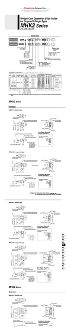 MHK2 MHKL2 Pneumatic Finger Air Cylinder with Dust Cover Opening and Closing Cylinder MHKL2-12D MHKL2-16D MHKL2-20D MHKL2-25D(MHK2-20D)