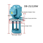220V 380V 120W 25L/min Machine Tool Cooling Pump Lathe Oil Pump For Flushing Cooling Medium(220V)