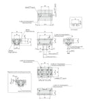 Pneumatic Components 2 Finger 16mm Bore Short Stroke Gripper MF2-16D Used in Automation Equipments.