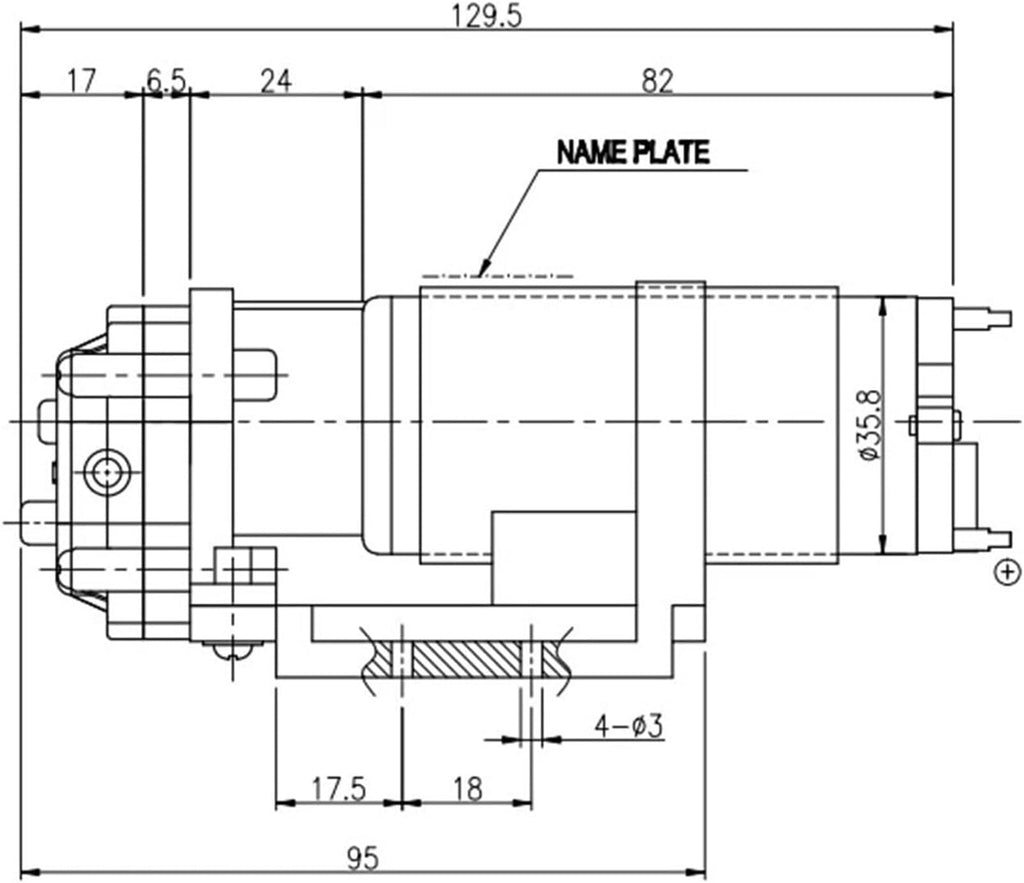 Sewage/Effluent Pumps DC 24V Electric Mini Gear Pump CS-0720A Flow 2.5LPM for Cold and hot fuid 0-100℃