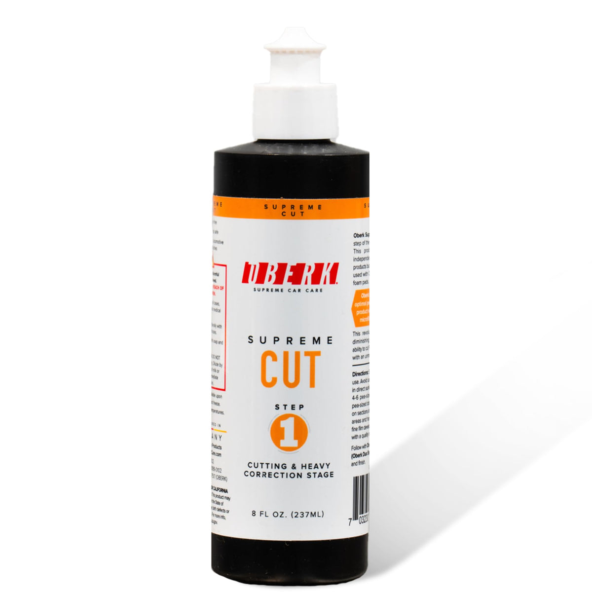 Supreme Cut – Heavy Duty Polishing Compound for Car Detailing – Removes P1500 Sanding Marks & Swirls – Body Shop Safe, No Fillers – Works with DA & Rotary Polishers (128oz Oberk Cut)