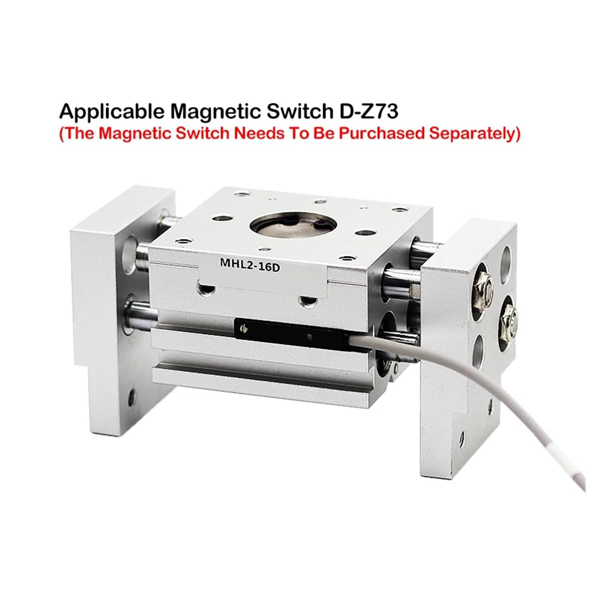 MHL2-20D MHL2-20D1 MHL2-20D2 Double Acting Pneumatic Gripper Wide Type Air Gripper Parallel Cylinder Aluminium Clamps(MHL2-20D)
