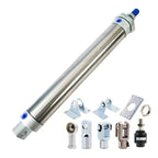 MA40x450 500mm-CA-S Pneumatic Cylinder 40MM bore Stainless Steel Double Acting Mini Round Cylinder
