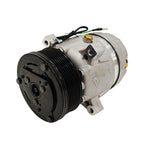 AC Cooling Pump Compressor Compatible For Doosan Daewoo Excavator B55W-1 B55W-2 DX35Z DX53W DX55 DX55W DX60R DX62R3 DX63-3 DX80R 22086012B(24V-8PK)