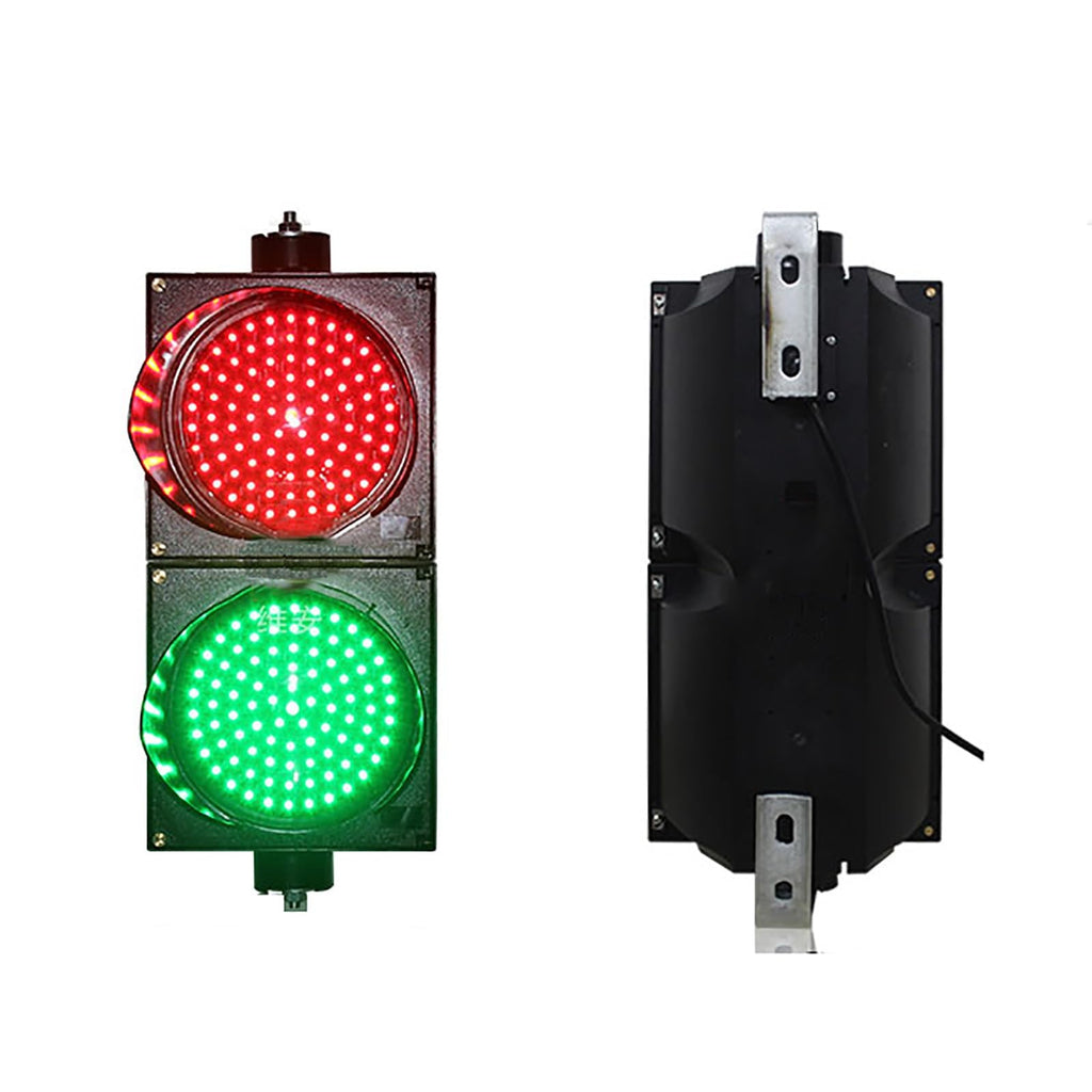 Traffic Light, Red/Green Stop Light, Industrial LED Traffic Light Lamp, Traffic Light Controller, for Intersections, Roads, Toll Booths, Curves, Bridges (Color : 200mm-12V)(200mm 24v)