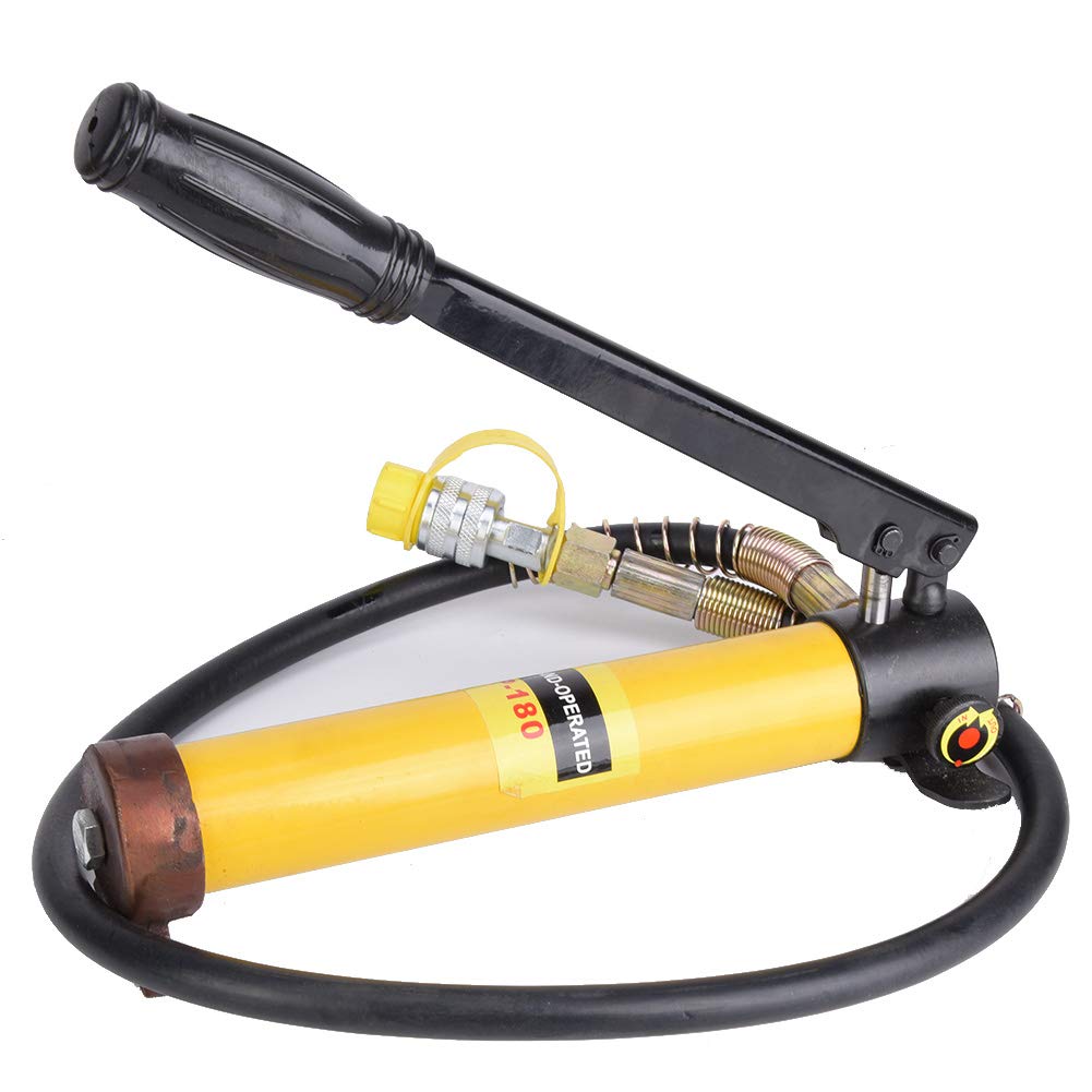 Yinhing 10T Short Hydraulic Manual Pump Set Duty Steel Lifting Tool for Car Repairs Easy to Use Portable Design with User Manual