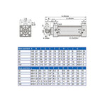 1 PCS SC50mm Cylinder Piston Double Acting