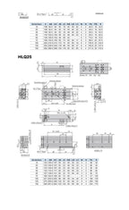 1pcs Pneumatic Guide Rail Precision Slide Cylinder HLQ25X10/20/30/40/50/75/100/125/150/AS/AF/A/BA/BF/B.(HLQ25-B)