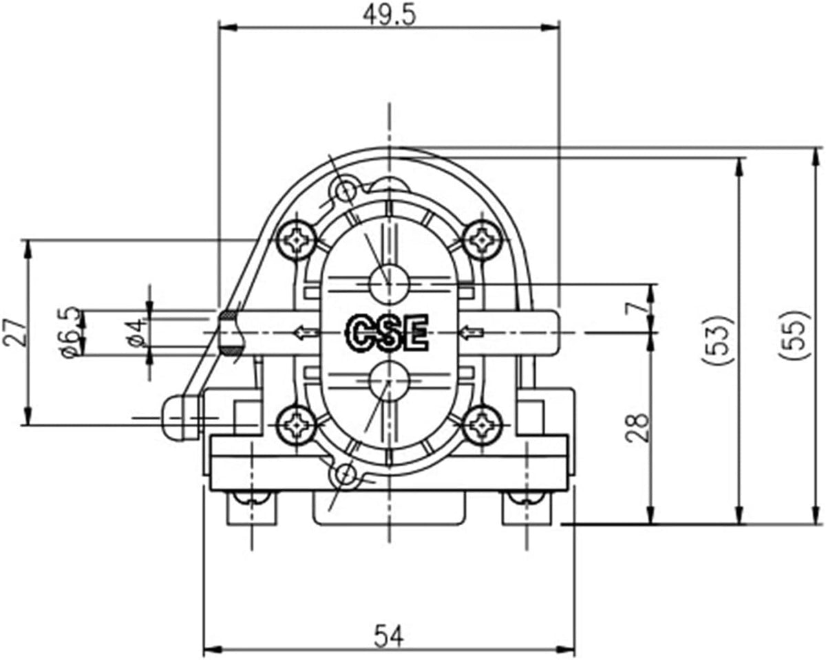 Sewage/Effluent Pumps DC 24V Electric Mini Gear Pump CS-0720A Flow 2.5LPM for Cold and hot fuid 0-100℃