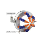 Spindle Cooling Ring Water Spray Cooler Engraving Machine Ring Stone Spindle Motor Tool Cooling Nozzle(Blue)