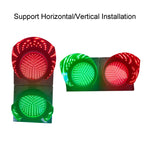 200mm(8inch) Traffic Light, Red Green Stop and Go Light, Industrial LED Stop Light,PC Housing, Dock Bay Indicator Warning Light (Color : Manual Control, Size : 24v)(Manual Control,110v)