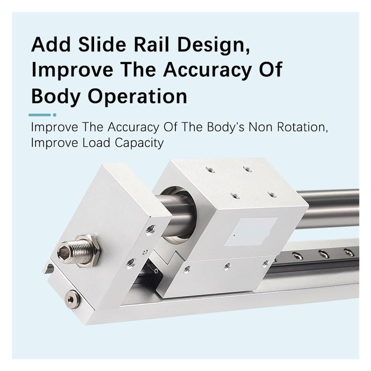 RMH10 Bore 10mm, RMH16 Bore 16mm Magnetic Coupling Rodless Cylinder Good Phone Clamp Cylinder Pneumatic Finger(Stroke 150mm Magnet,RMH10 Bore 10mm)