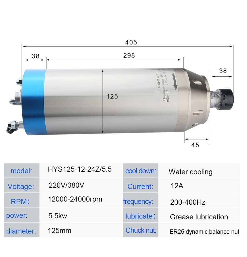 2.2kw ATC ISO20 Automatic Tool Change 2.2kw Machine Water Cooling GDL80-20-24Z/2.2 ATC Motor