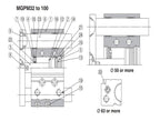 Compact Guide Cylinder MGPM12-15Z for Pneumatic Parts