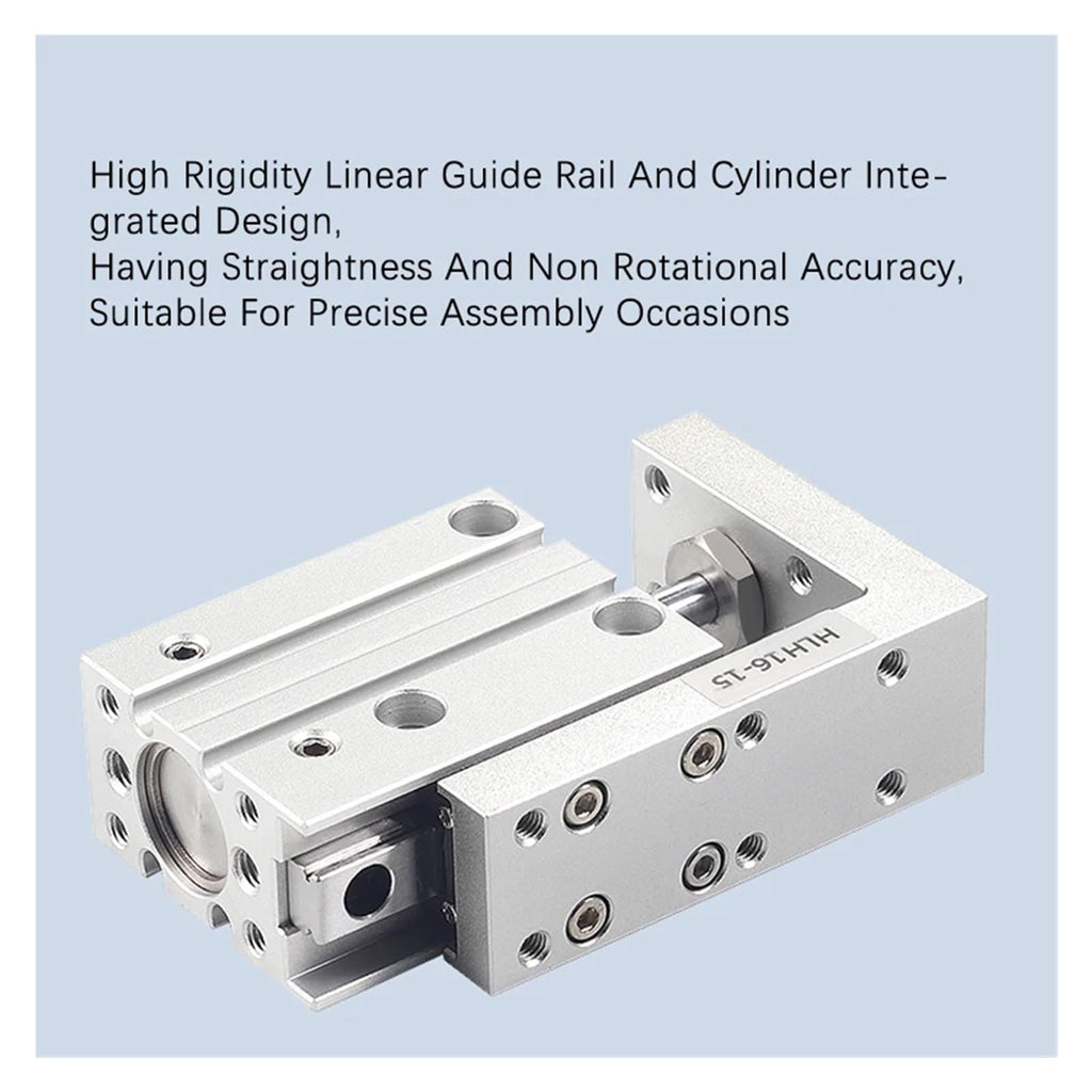 HLH6/10/16/20 Air Side Table Rail Type Pneumatic Cylinder Piston10S/15S/20S/30S/40S/50S(Stroke 15mm)