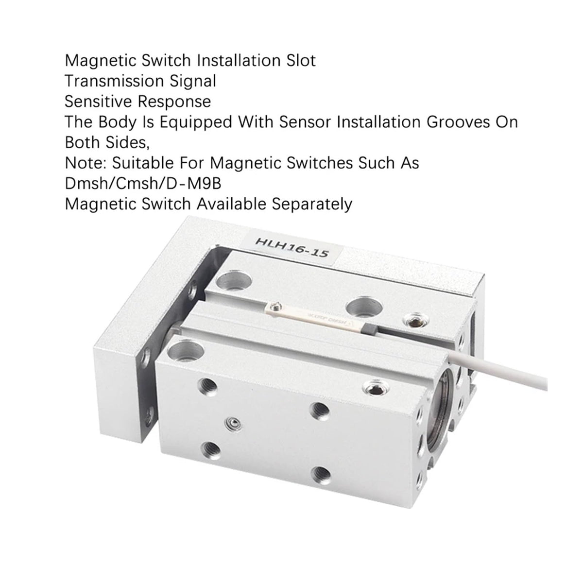 HLH6/10/16/20Air Side Table Rail Type Air Pneumatic Cylinder 10S/15S/20S/30S/40S/50S(60mm)