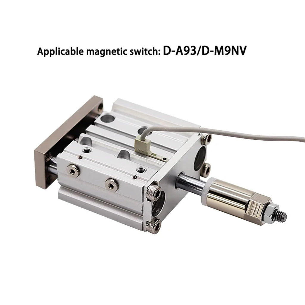 MGPM20/25 Adjustable Stroke Bore Size 20mm/25mm Three Axis With Rod Compact Guide Air Actuator Pneumatic Cylinder 1Pcs(MGPM20x40-30-XC8)
