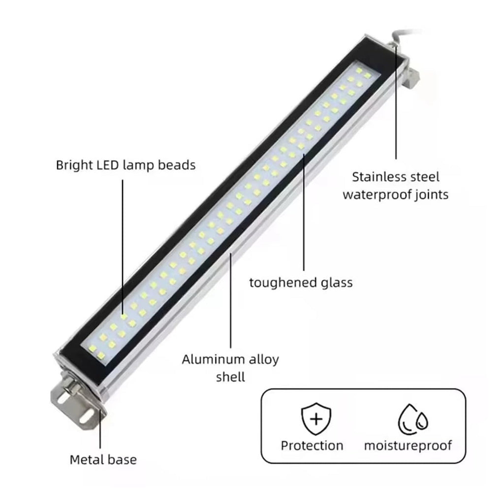 LED Workshop Light Machine Tube Industrial Work Lamp AC100-230V