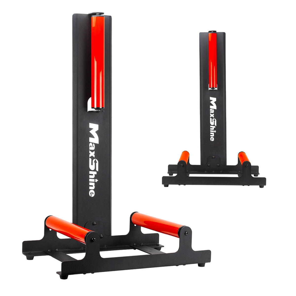 Maxshine XL Universal Wheel & Rim Detailing Rolling Stand (Black) | 360° Rotating Tire Stand for Car Detailing, Wheel Wash, Ceramic Coating & Tire Shine | Heavy-Duty Rim Detailing Roller Stand