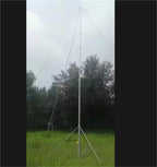 4m to 35m Manual Wind Up Telescopic Light Antenna Tower Mast with Tripod Outdoor Lighting