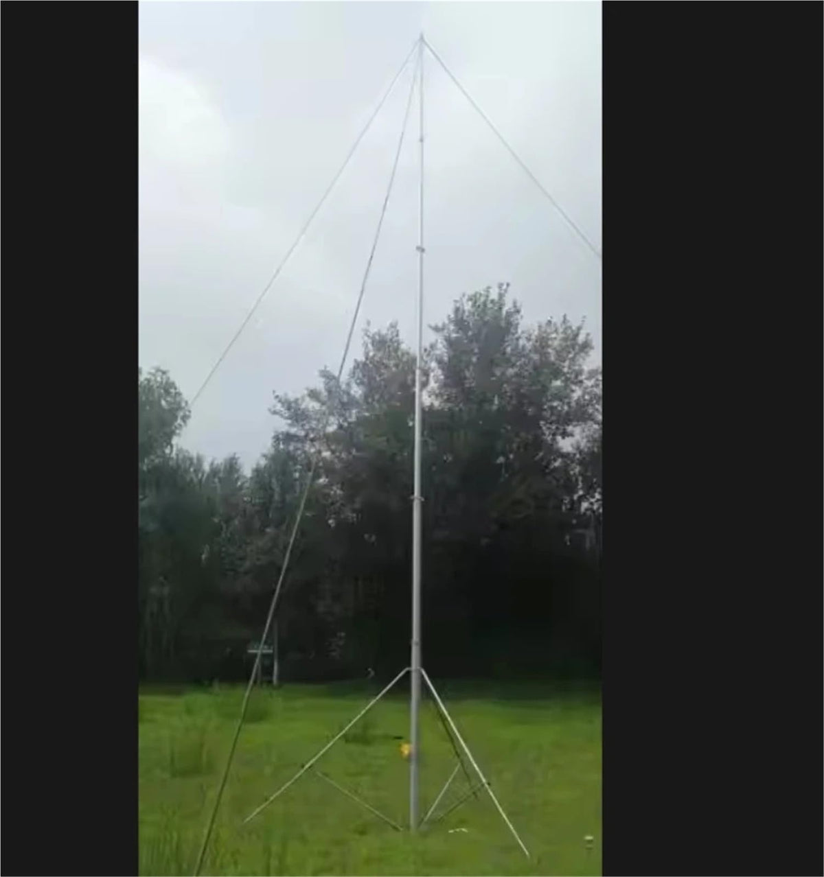 4m to 35m Manual Wind Up Telescopic Light Antenna Tower Mast with Tripod Outdoor Lighting