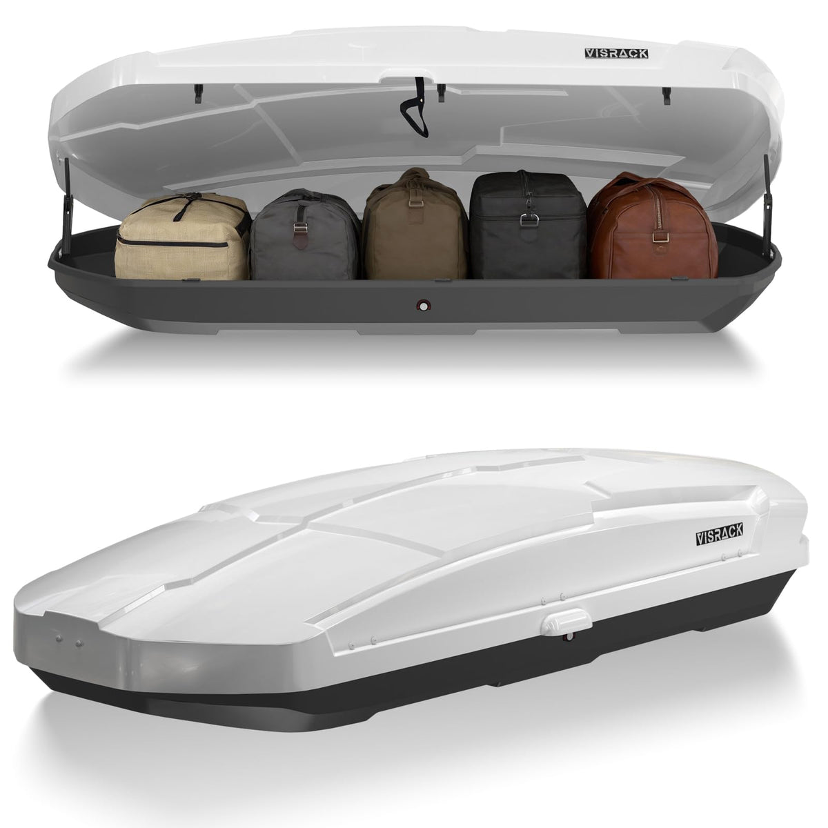 Roof Cargo Box, Dual-Side Opening Design, 26 Cubic Feet Capacity