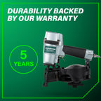 Metabo HPT Pneumatic Roofing Nailer, 16 Degree Asphalt Shingles, NV45AB2