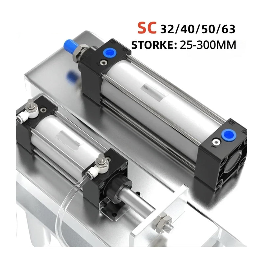 SC Standard Pneumatic Cylinder SC 32/40/50/63mm bore Double Acting 50/75/100/125/150/175/200/250/300mm Stroke(250mm Stroke,SC Bore 63mm)