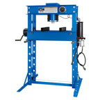 K Tool International HD63650 50 Ton Air/Hydraulic Shop Press, 7.5" Ram Stroke, Minimum 6.6" and Maximum 34.2" Working Range, Double Speed Pump, Self-Locking Hand Winch, Anti-Shock Pressure Gauge