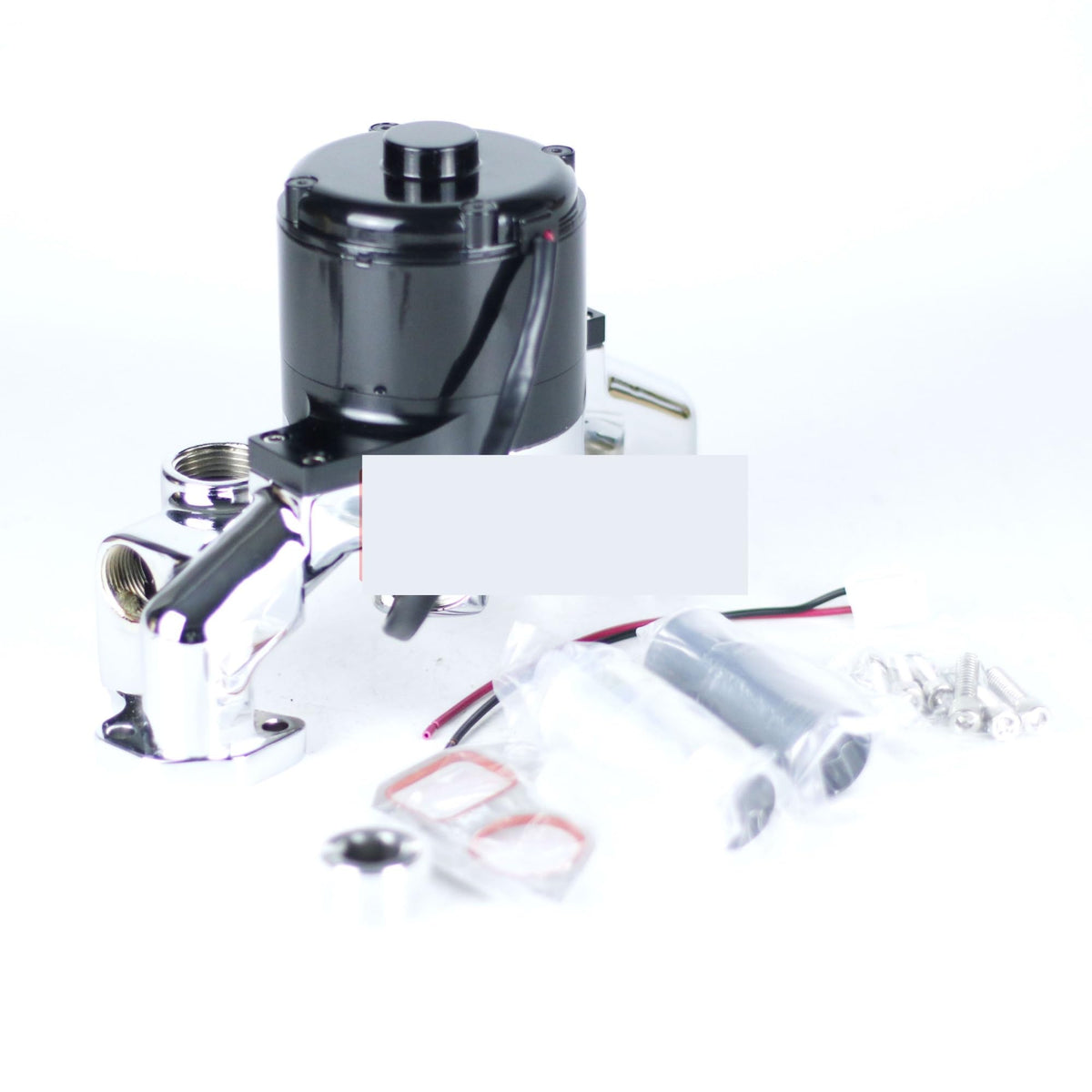Racing Engines Electrical for WaterPump CNC for LS LS1 LS2 LS6 6.0 Electric for Water Pump Aluminium Black-Chrome Color Easy to replace