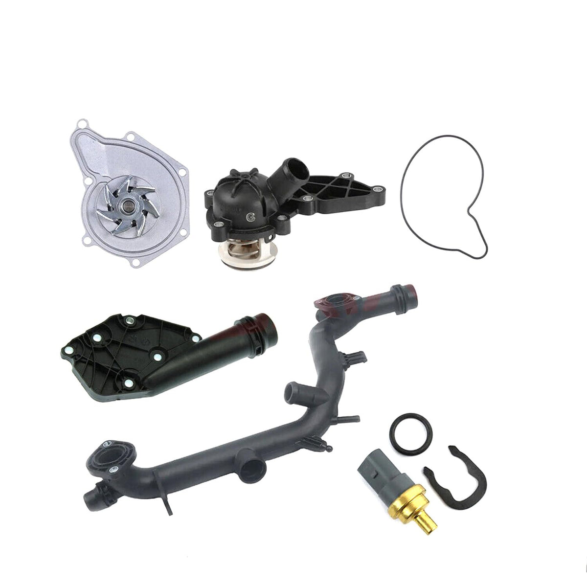 1 Set Cooling System Kit For A4 A5 Base Q5 3.2L V6 06E121018B 06E121111M 06E121168B 06E121045J