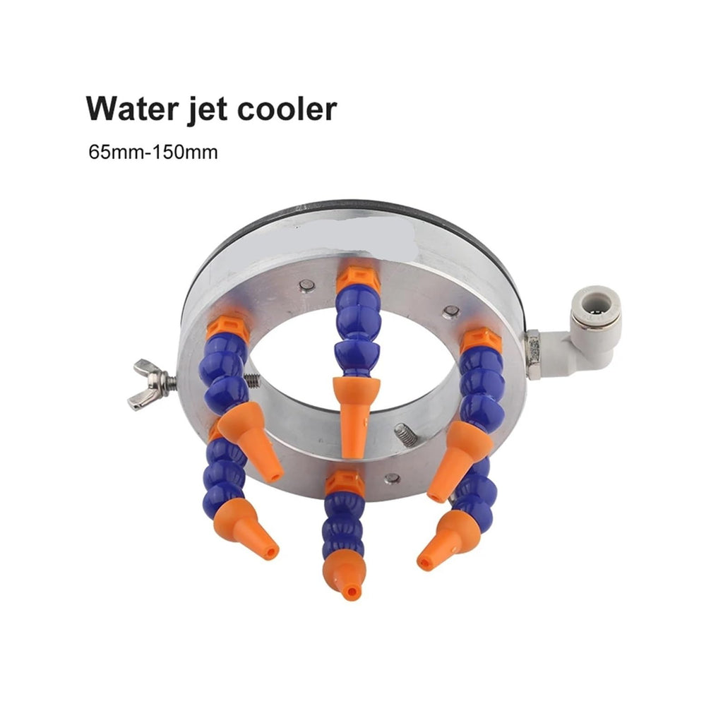 Spindle Cooling Ring Water Spray Cooler Engraving Machine Ring Stone Spindle Motor Tool Cooling Nozzle(Blue)