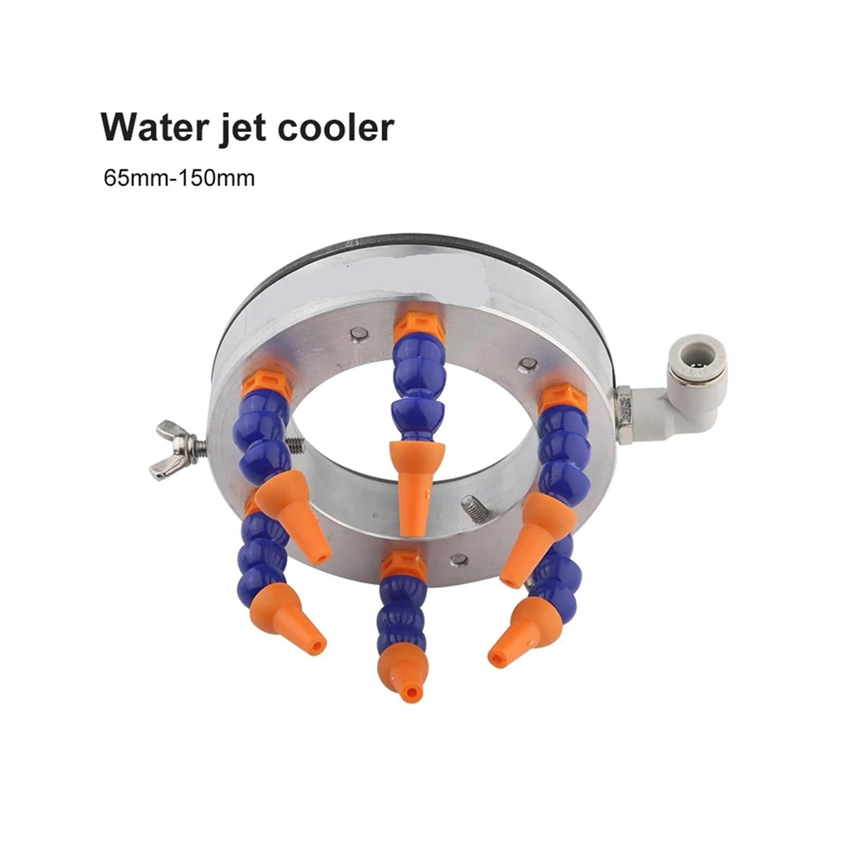 Spindle Cooling Ring Water Spray Cooler Engraving Machine Ring Stone Spindle Motor Tool Cooling Nozzle(Blue)