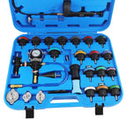 Water Tank Leak Detector Radiator Pressure Tester Vacuum Purge Refill Kit 28Pc