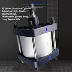 SC Standard Cylinder SC160 Big Bore Pneumatic Cylinder Piston Big Thrust 25-1000mm Stroke Double Acting 1Pcs(Stroke 400mm)