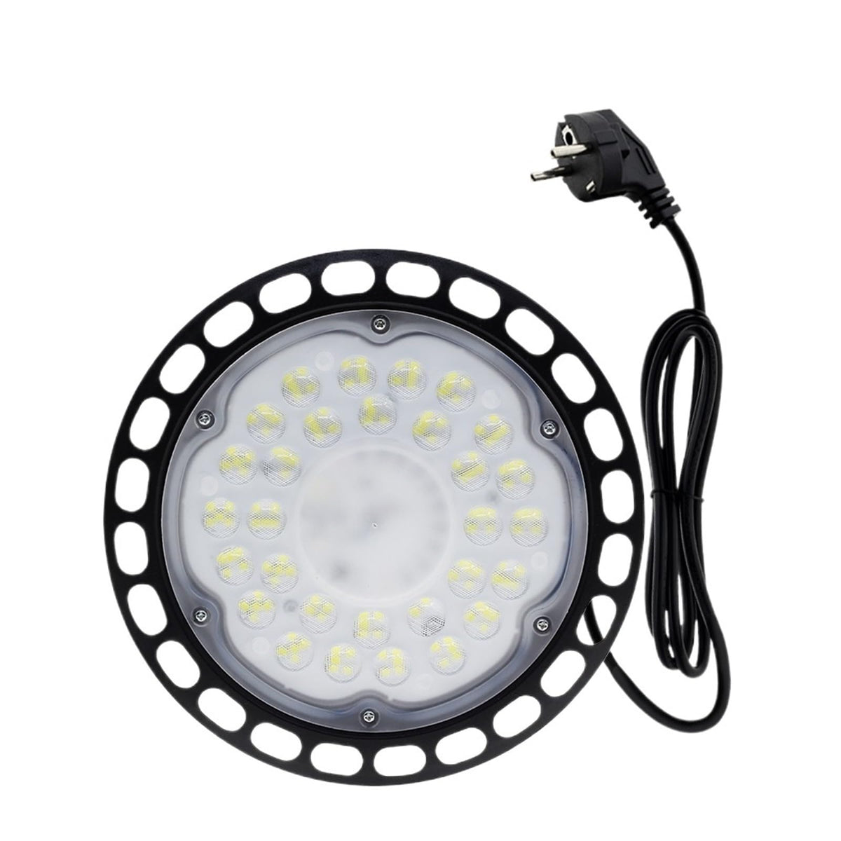 UFO Floodlight LED Industrial Lamp High Bay Light Waterproof Lampara for Market Warehouse Garage Gym Workshop Lamp(200W,White)
