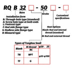 Buffering Thin air Cushion Cylinder RDQB20-15 RDQB25-20 RDQB32-25 RDQB40-30 RDQB50-40 RDQB63-50 RDQB80-75 RDQB100-100(RDQB80)