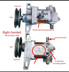 Hydraulic Gear Pump Tricycle Dump 310 Oil Assembly Single Groove Double Lift(Right-handed-01)