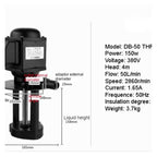 Machine Tool Oil Pump Three Phase Machine Tool Grinder Coolant Circulating Pump