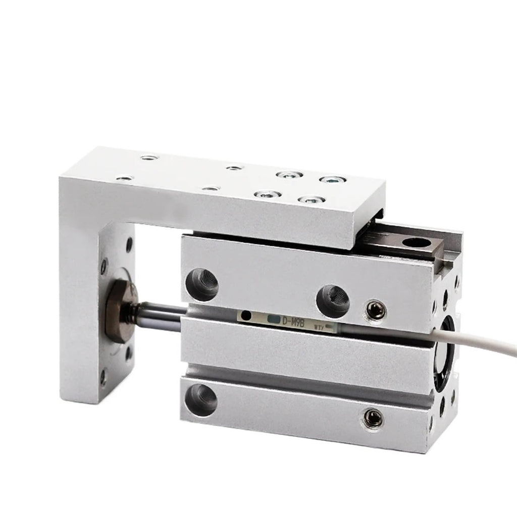 1pcs MXH HLH MXH6 MXH10 MXH16 MXH20 Precision Pneumatic Cylinder Linear Side Rail Guide Rod(MXH6,20mm Stroke)