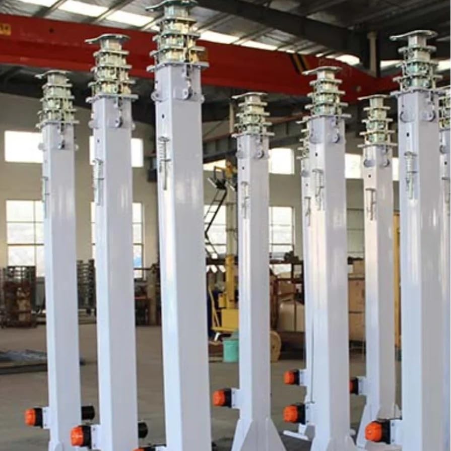 3-6 Section Retractable Galvanized Electric Winch Hydraulic Light Tower Telescopic Mast Machine Lighting Mast/Tower Lighthouse(8m)