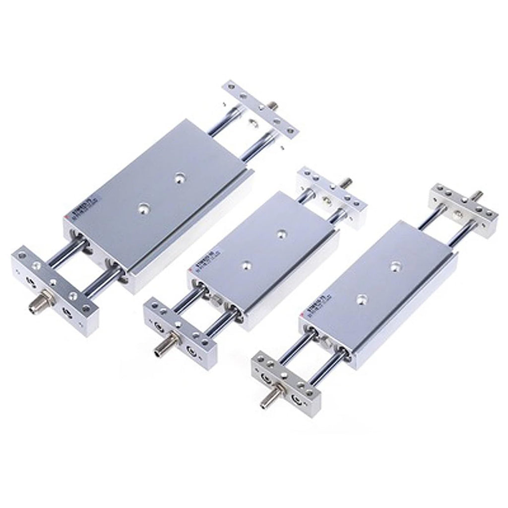 STMB25-175 Series Double Acting Pneumatic Cylinder Double Piston Rod Slide Tab Air Actuator Bore 25mm Stroke 175