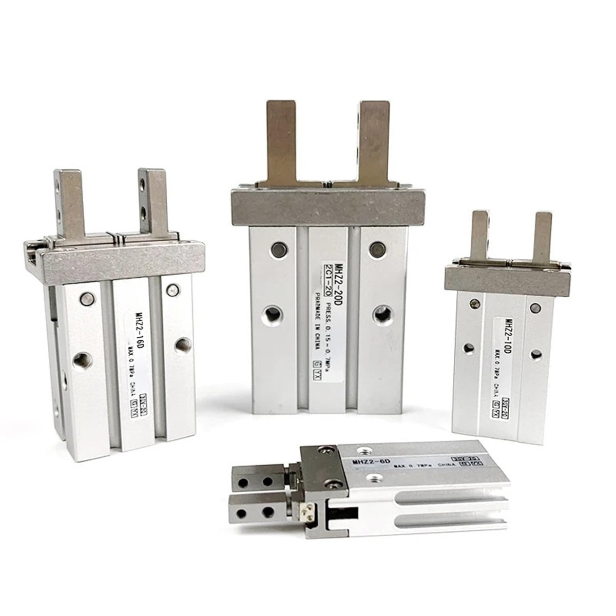 MHZ2 Double Acting Air Pneumatic Parallel Gripper MHZ2-10D MHZ2-16D 20D 25D 32D 40D Aluminium Clamps Finger Cylinder(MHZ2-40D)