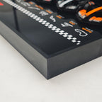WETCEAOM Display Wallboard Compatible with Lego Speed Champions F1 12 in 1