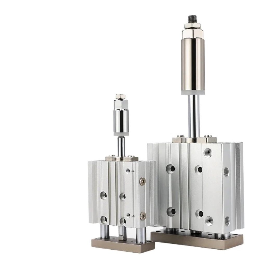 1pcs PMJ Compact Guide Cylinder Adjustable Three-Rod Pneumatic Air Cylinder Type(Bore16,Stroke20-20)