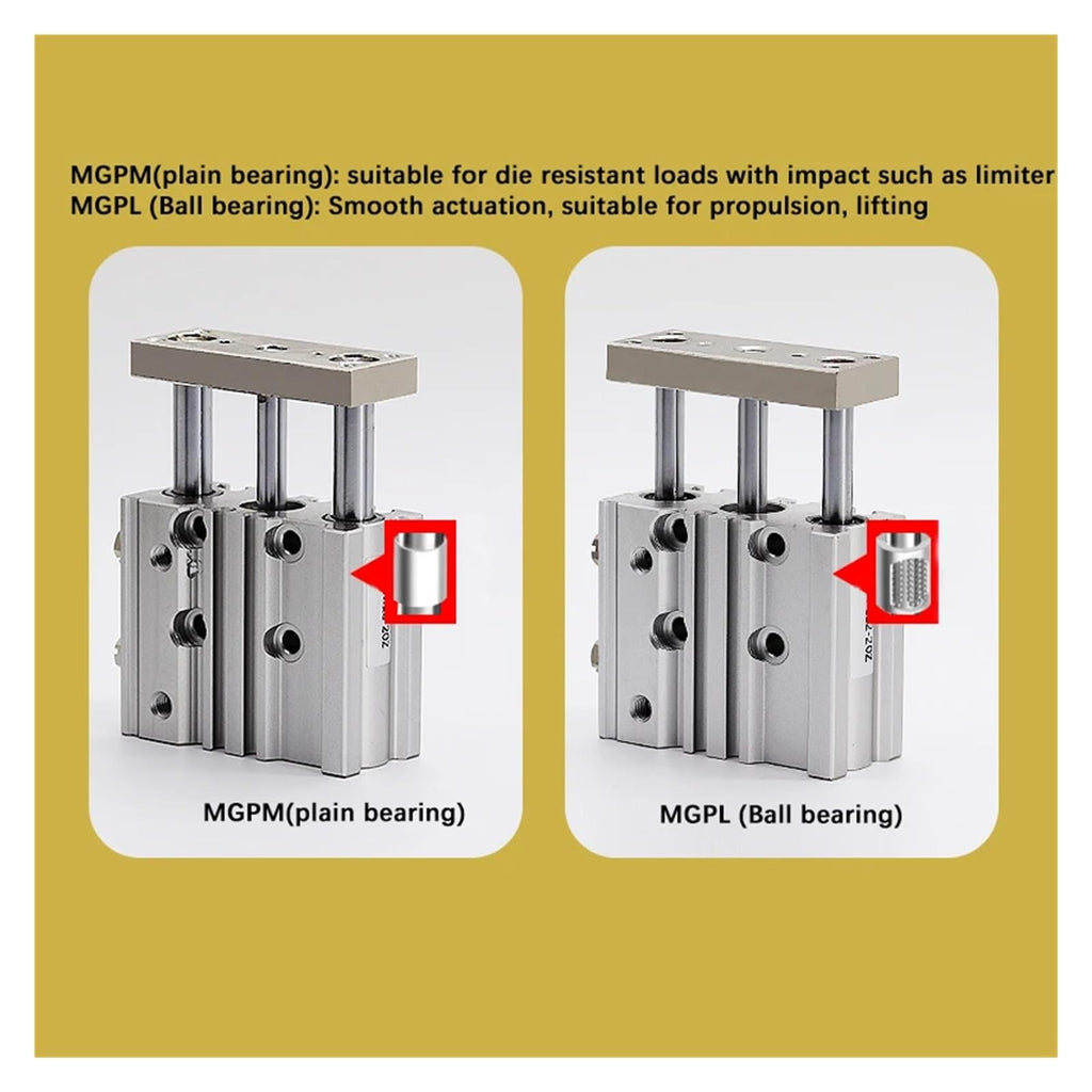 Pneumatic Compact Guide Cylinder MGPL32-100 Stroke 50/75/100/125/150/200MM(Stroke 25mm)