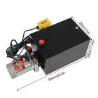 20 Quart Double Acting Hydraulic Pump,12V Hydraulic Power Unit