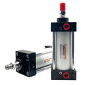 Standard SC Series Pneumatic Gas Cylinder 32/40/50/63mm Bore Big Thrust 25/50/75/100/200/300/400-1000mm Stroke Double Action(450mm Stroke,40mm Bore)