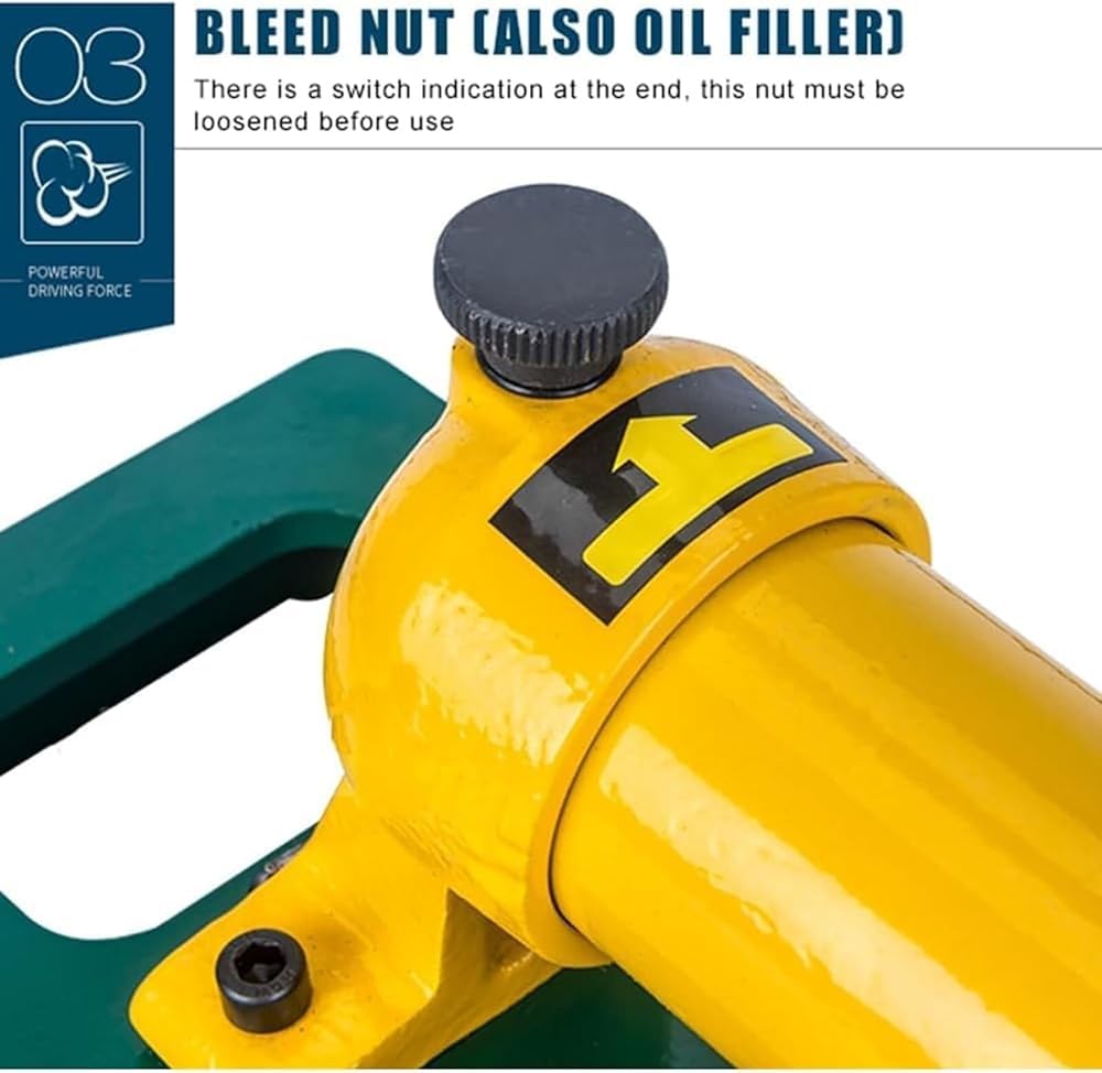 Two-Stage Hydraulic Hand Pump, Portable Manual Lift Pump with Foot Pedal